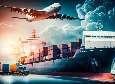 Transportation And Logistic Import Export And Transport Industry Of Truck Contai